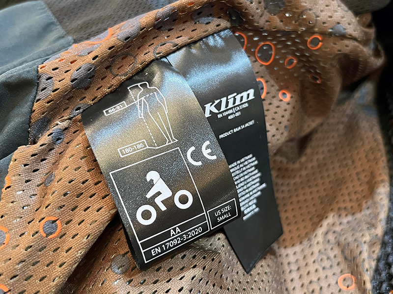 Klim Baja S4 EN17092 AA rating